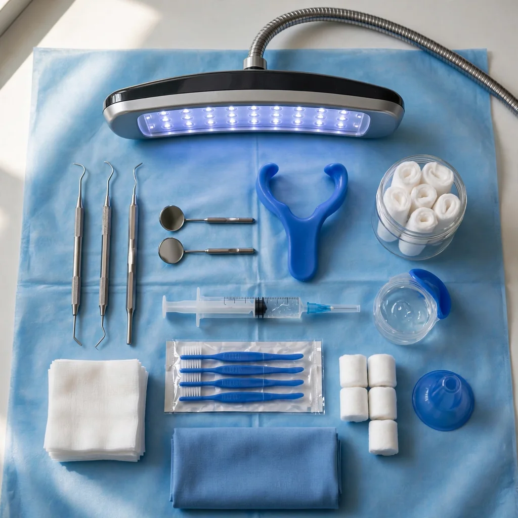 Blanqueamiento dental con luz LED