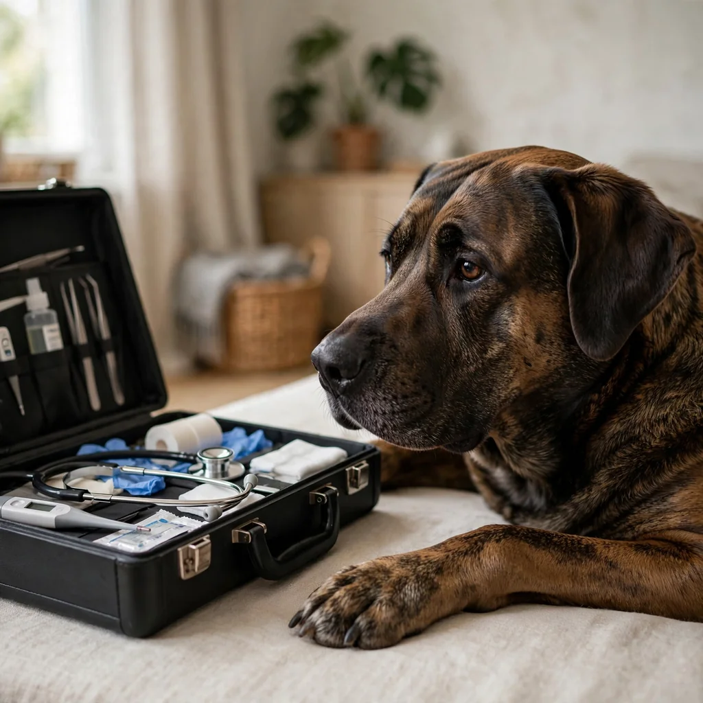 Consulta veterinaria a domicilio para perro grande