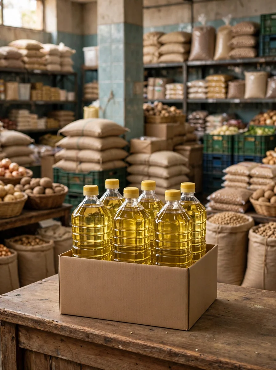 Caja de aceite vegetal por mayor