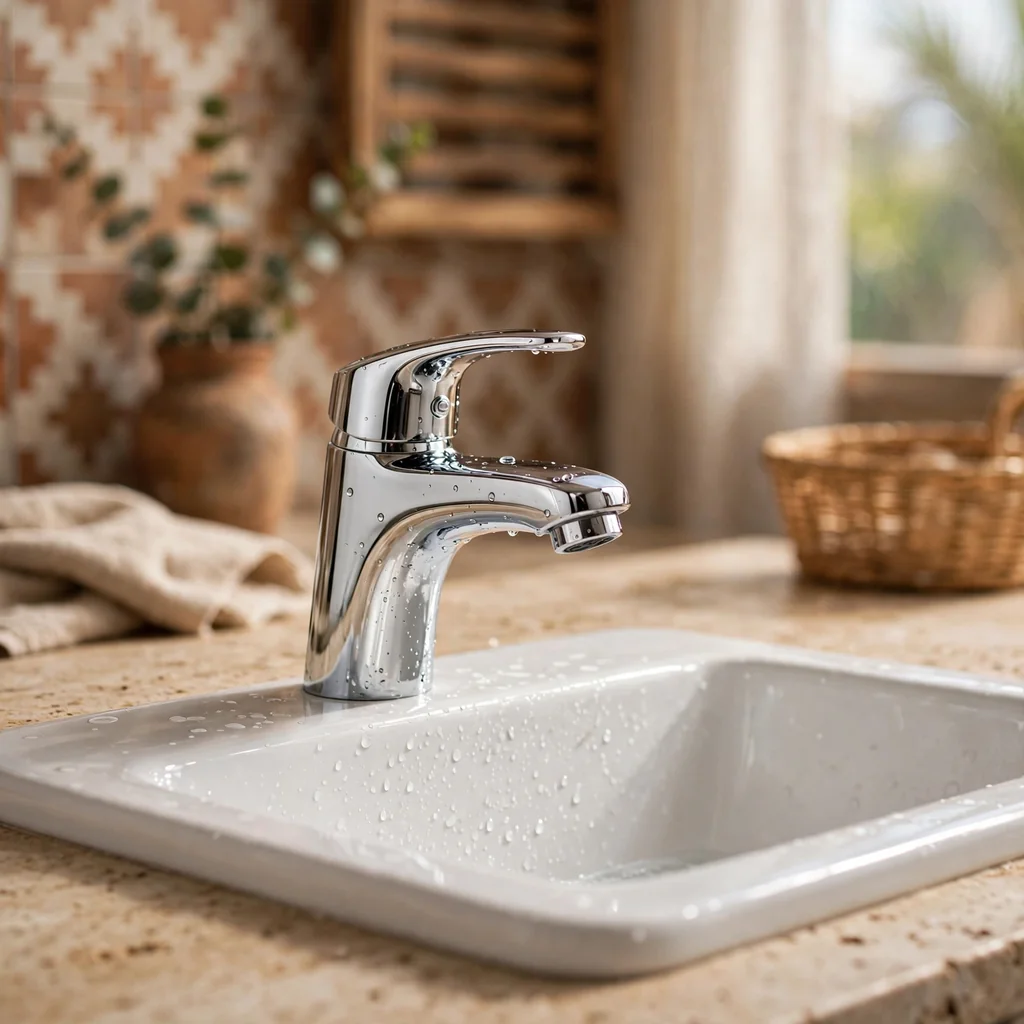 Grifería monocomando para lavatorio baño