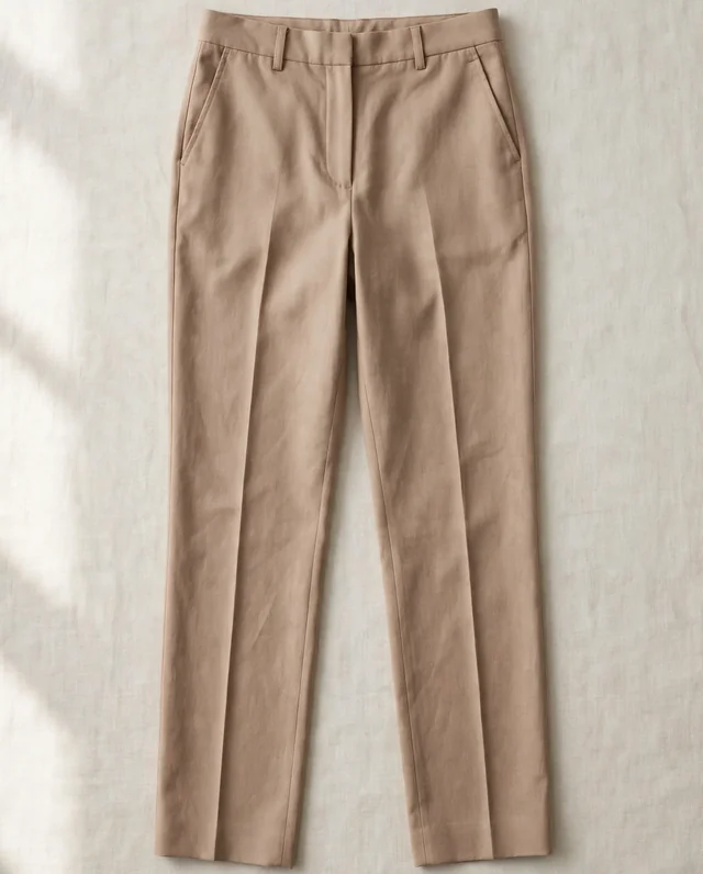 Pantalón de vestir de dama, corte recto