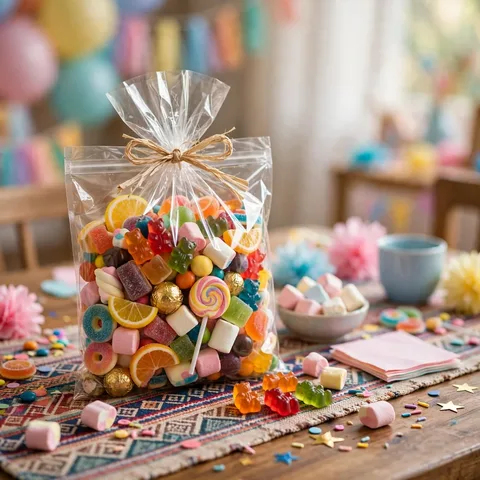 Bolsa de golosinas surtidas para fiestas infantiles