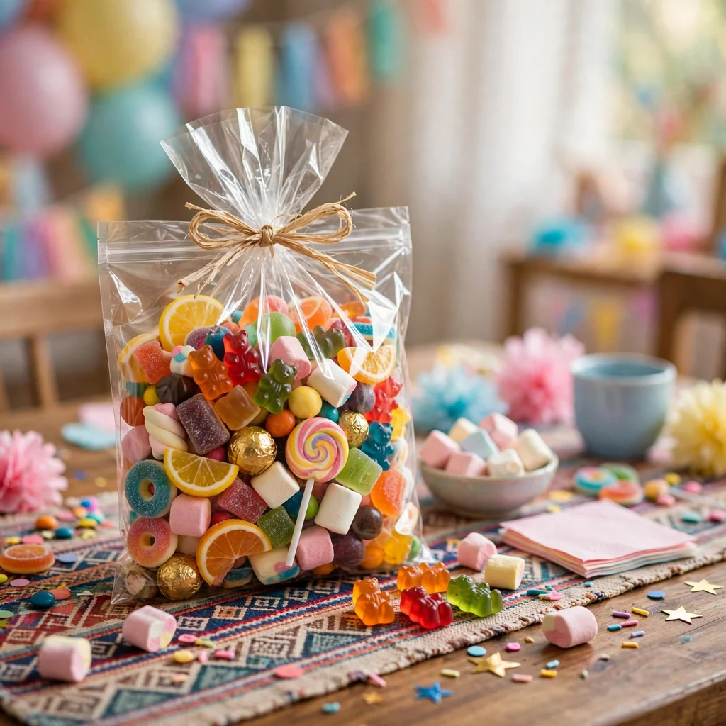 Bolsa de golosinas surtidas para fiestas infantiles