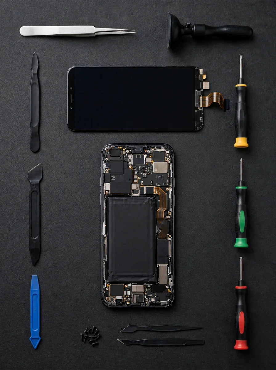 Cambio de pantalla de celular con instalación