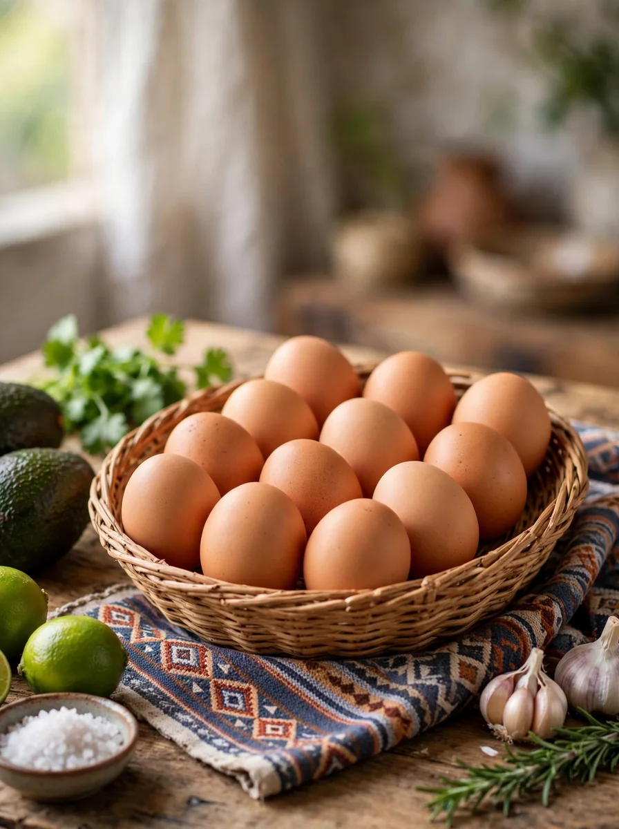 Docena de huevos frescos profesional