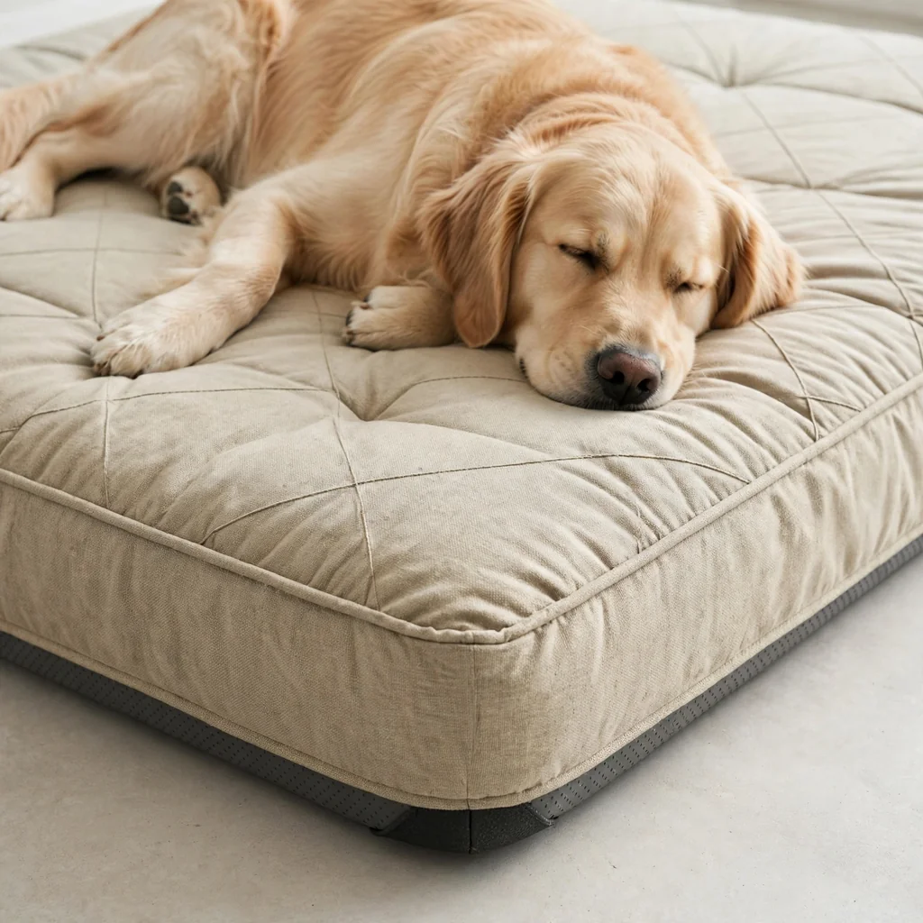 Colchoneta acolchada lavable para perro talla grande
