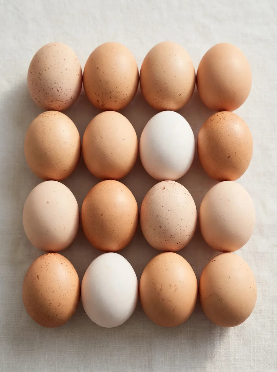 Docena de huevos frescos para cocina