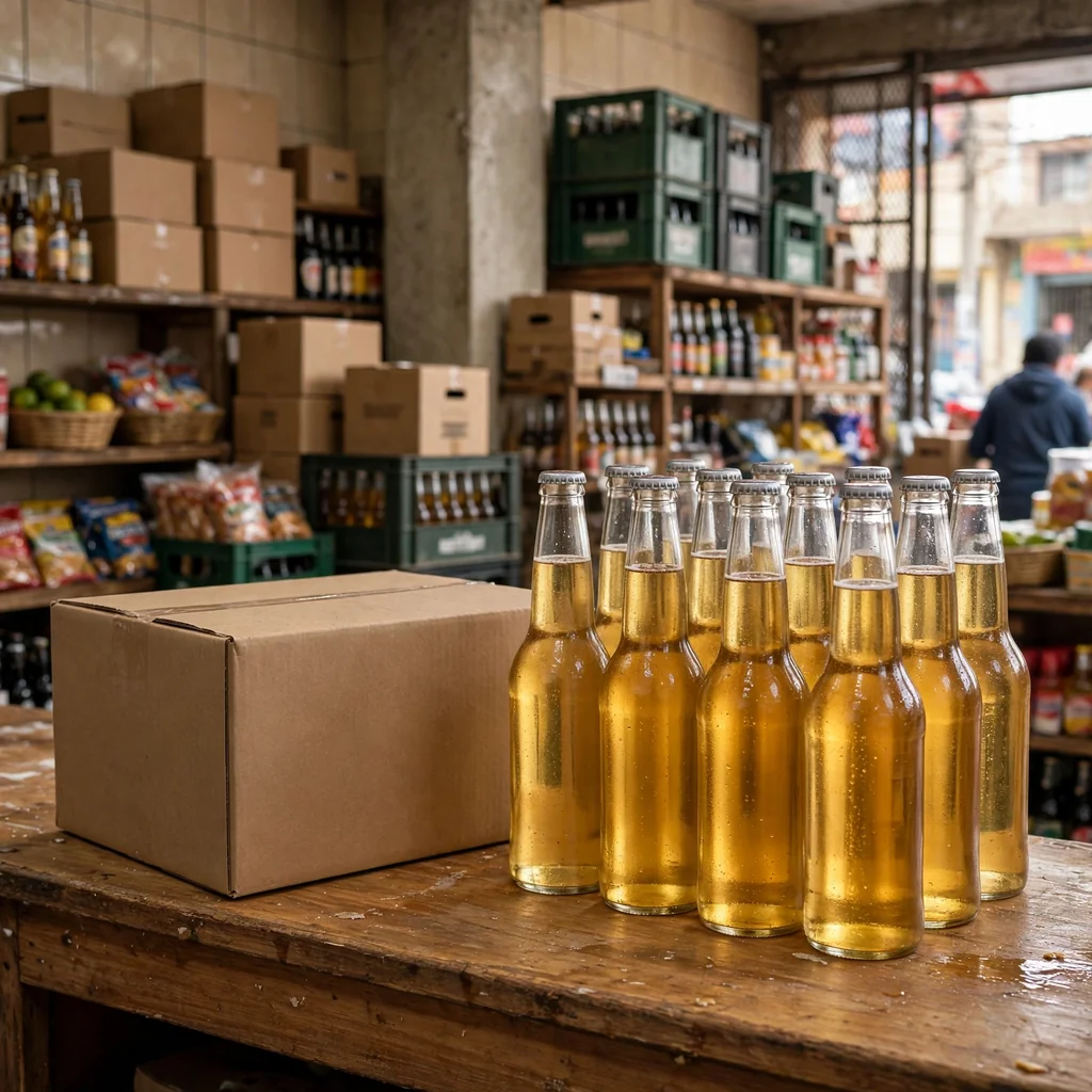 Caja de cerveza rubia 650 ml x 12 botellas
