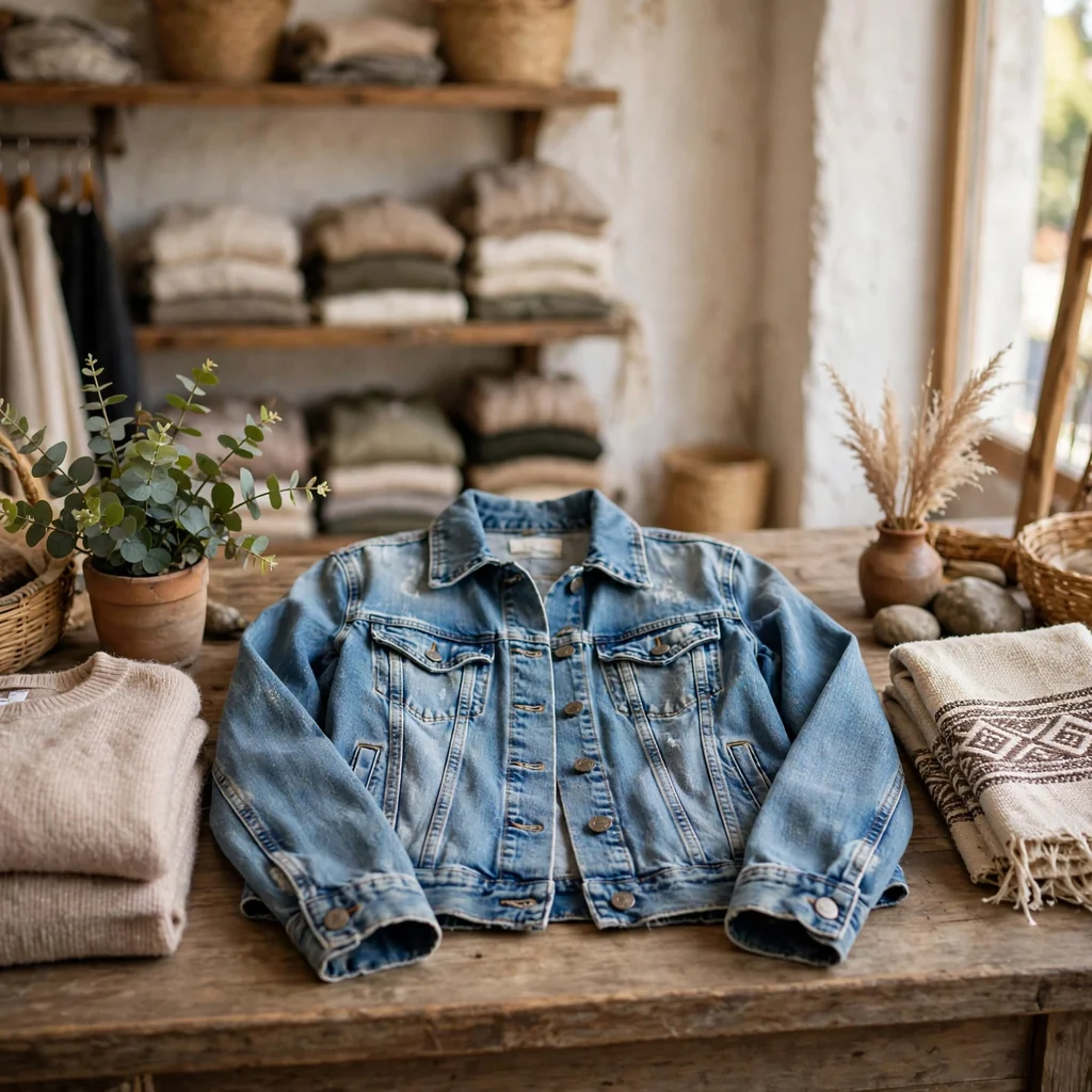 Casaca de jean para dama con