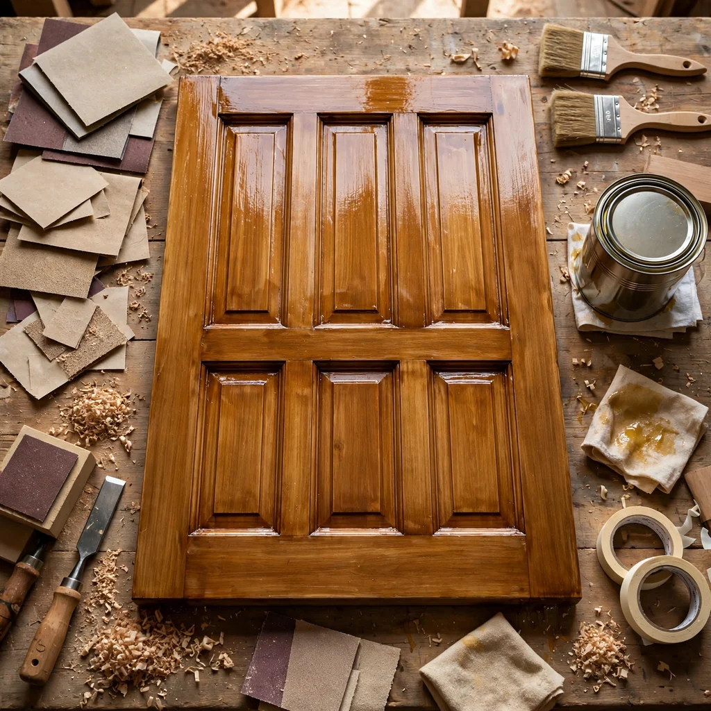 Reparación y barnizado de puertas y muebles