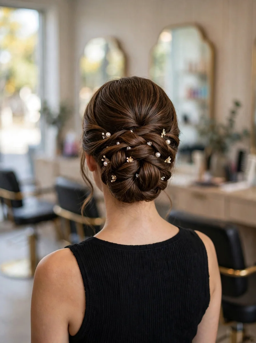 Peinado para fiesta, graduación o boda