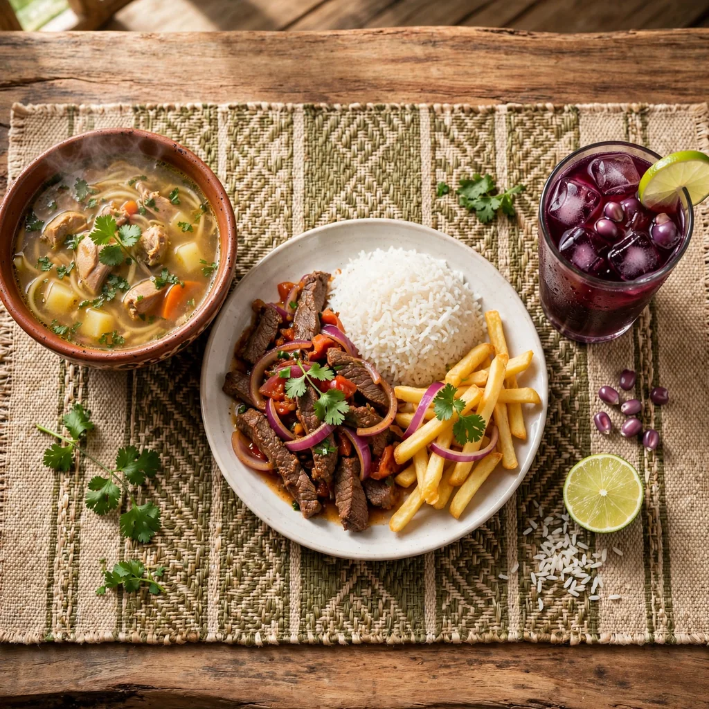 Menú del día con sopa, segundo y refresco