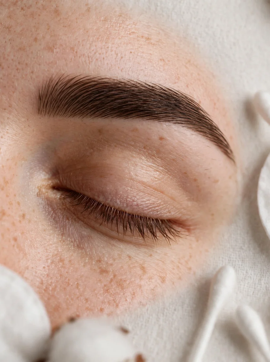 Diseño y perfilado de cejas con cera