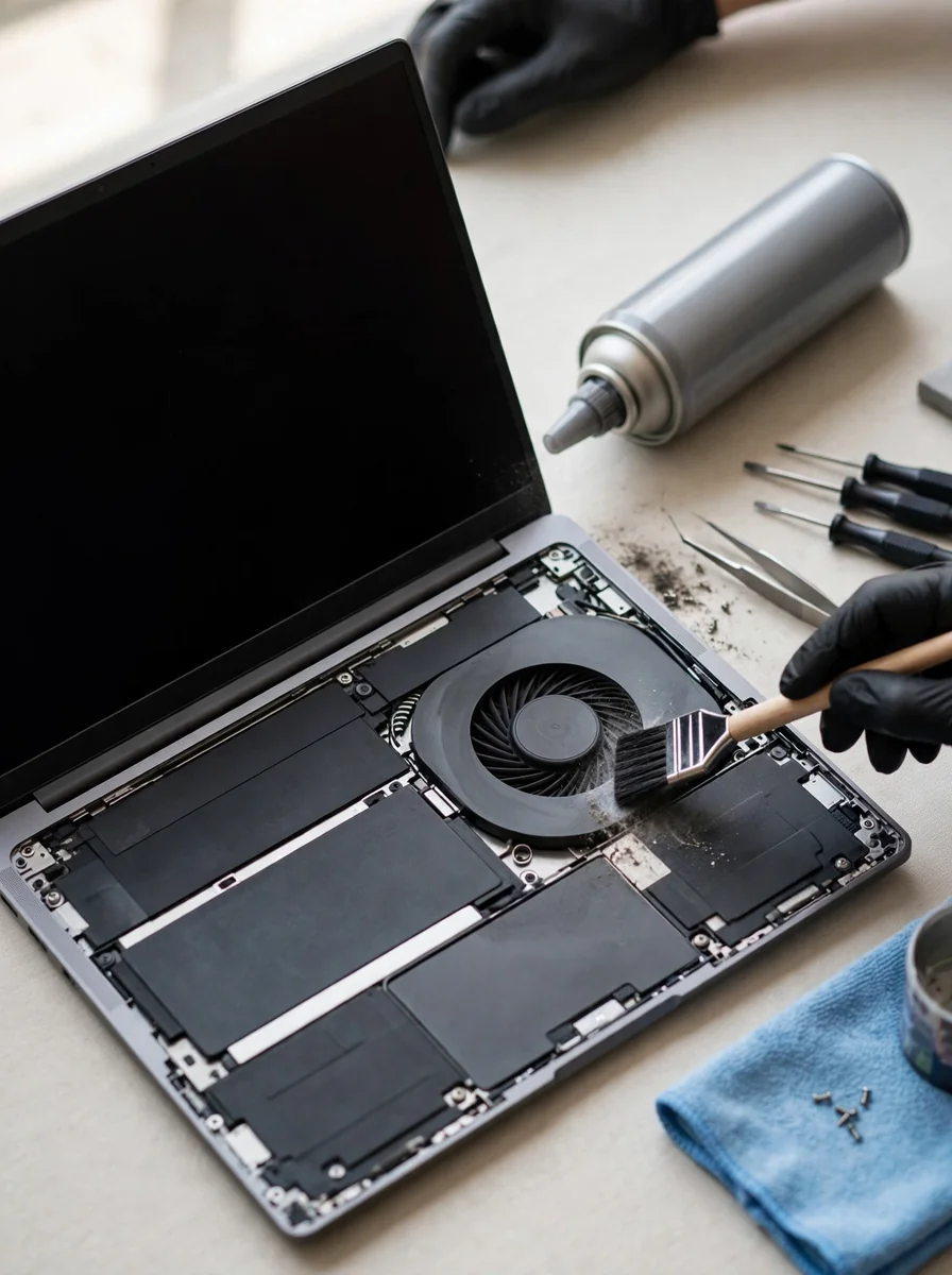 Mantenimiento y limpieza de laptop integral