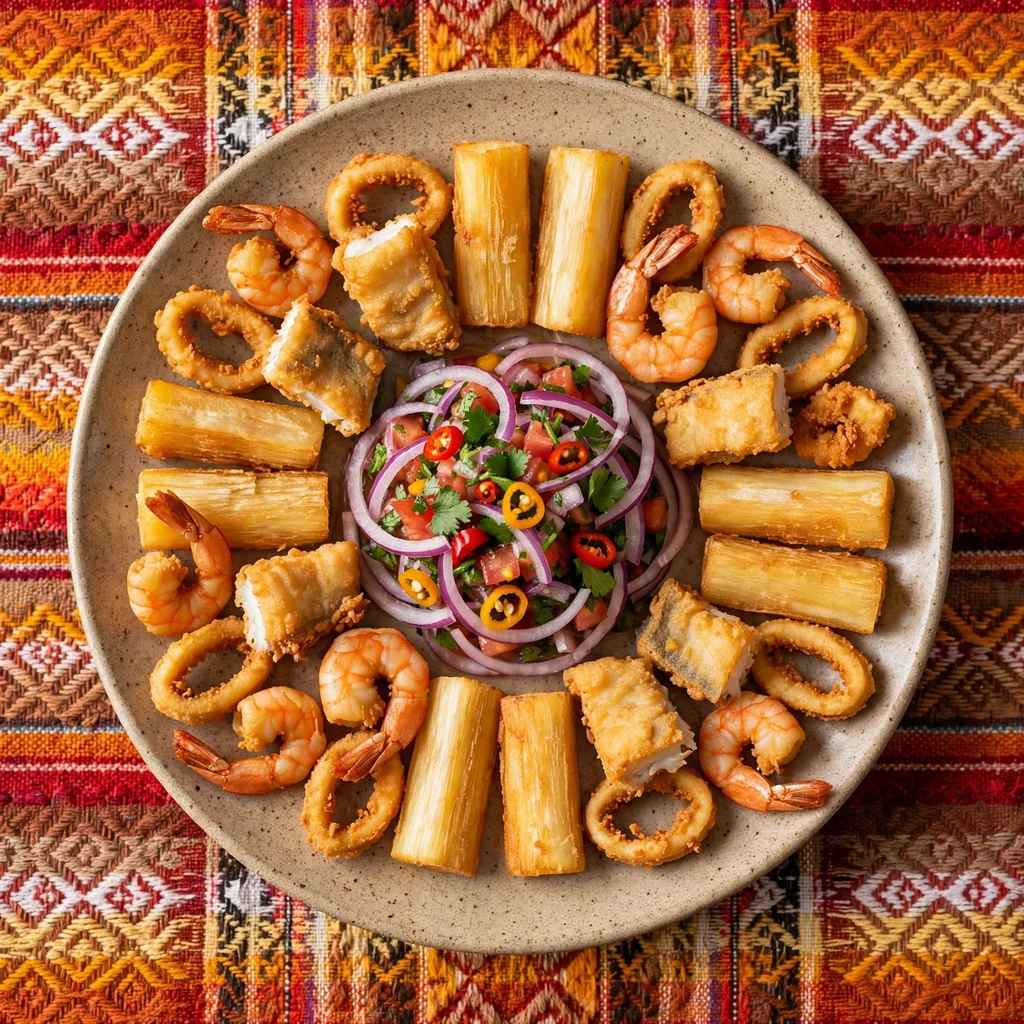 Jalea mixta de pescado y mariscos