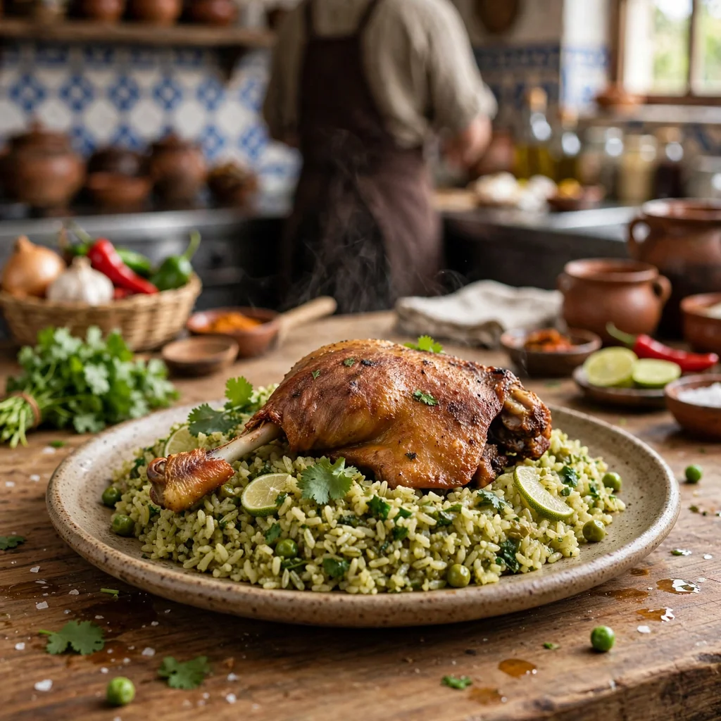 Plato de arroz con pato norteño