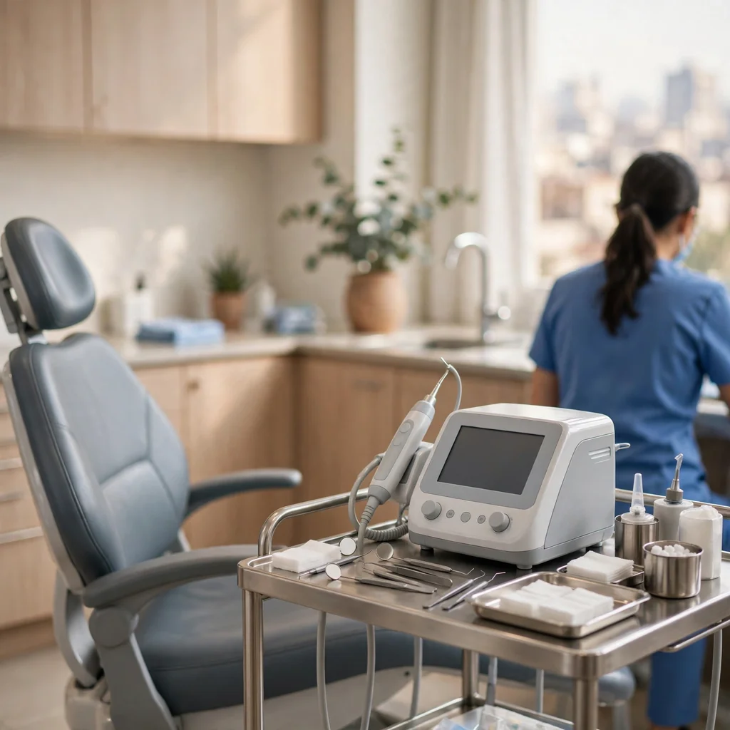 Limpieza dental con ultrasonido y control de encías