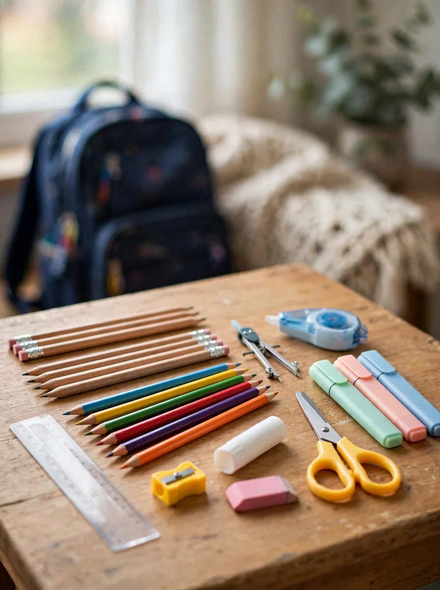 Set de útiles escolares por lista