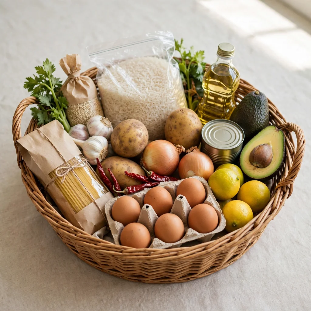 Canasta de abarrotes de la semana