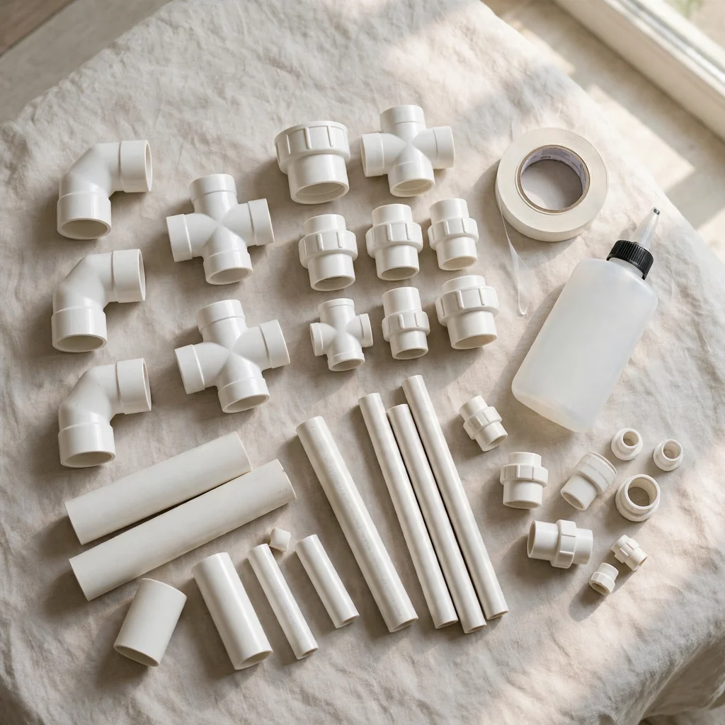 Kit de tubería y accesorios para baño