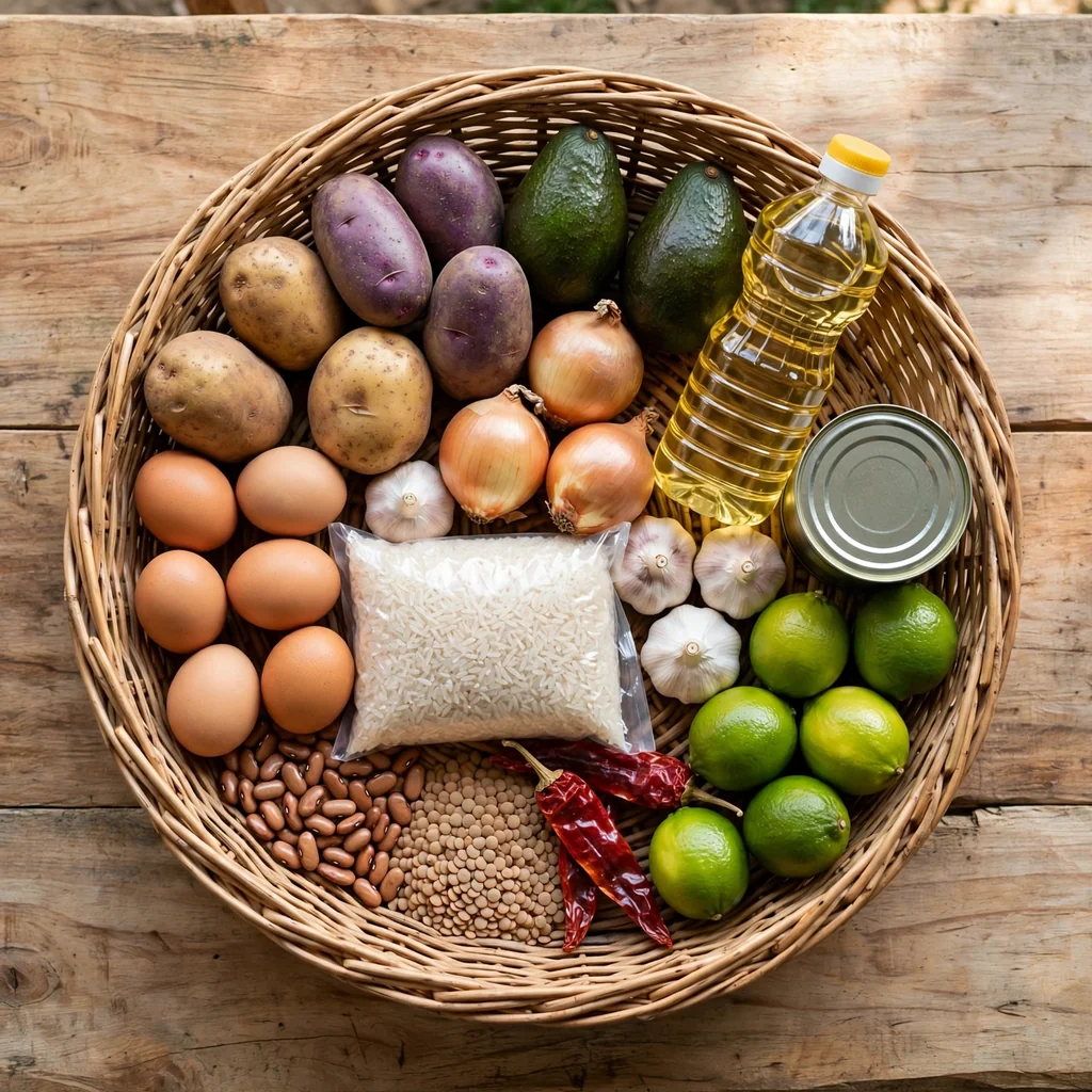 Canasta de abarrotes de la semana