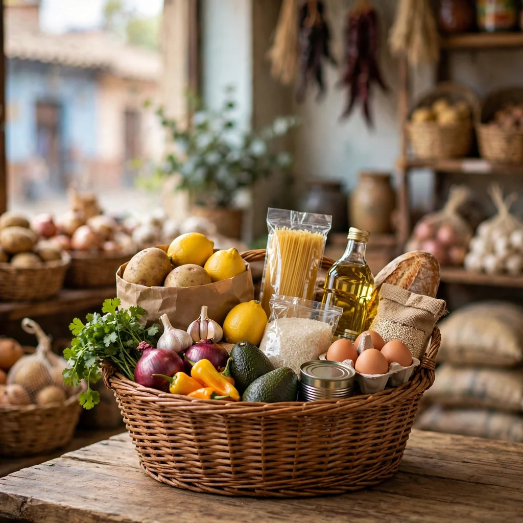 Canasta de abarrotes de la semana