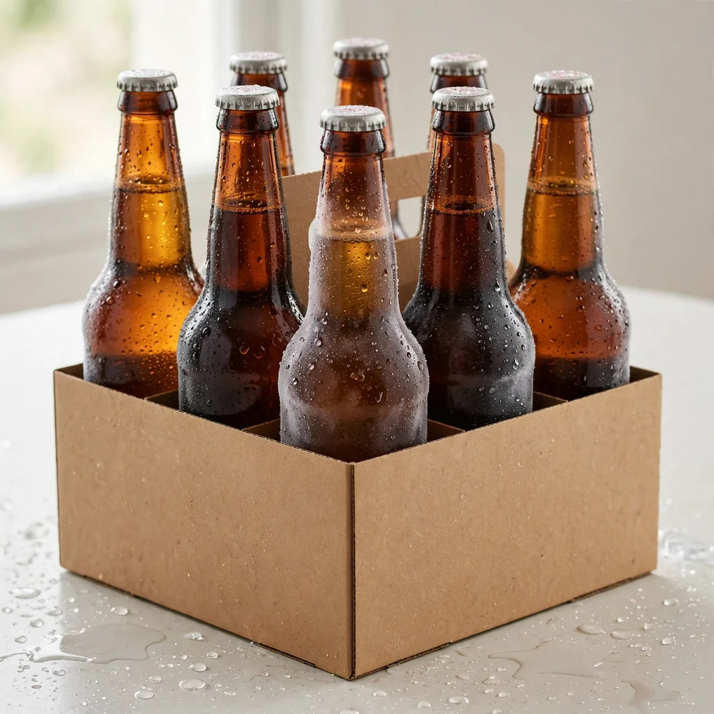 Six pack de cervezas heladas