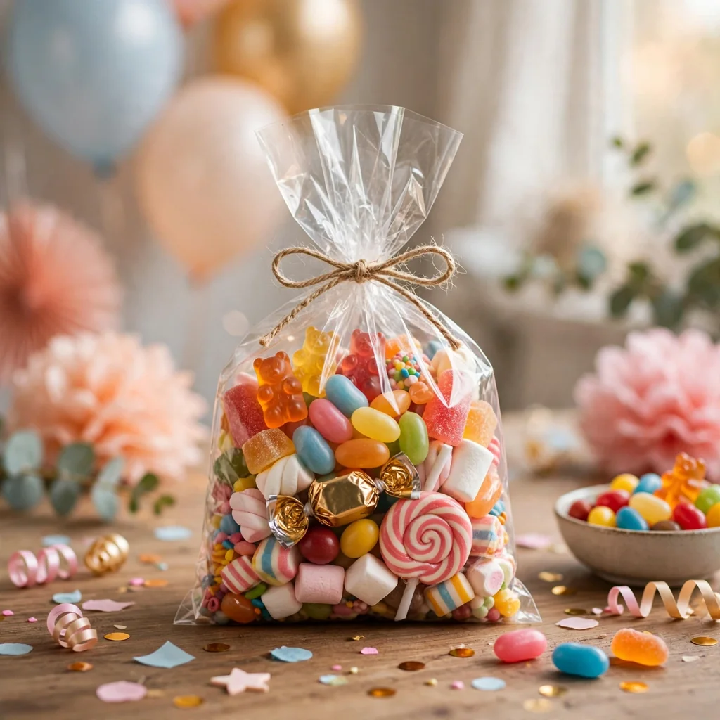 Bolsita de dulces armada para la fiesta