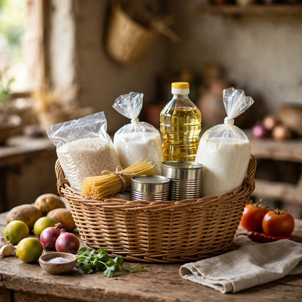 Canasta de abarrotes de la semana