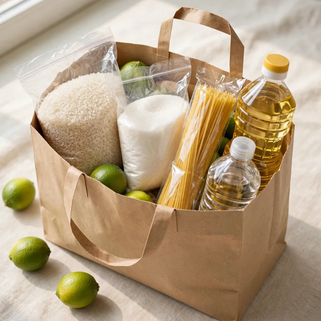 Pedido a domicilio de abarrotes y bebidas