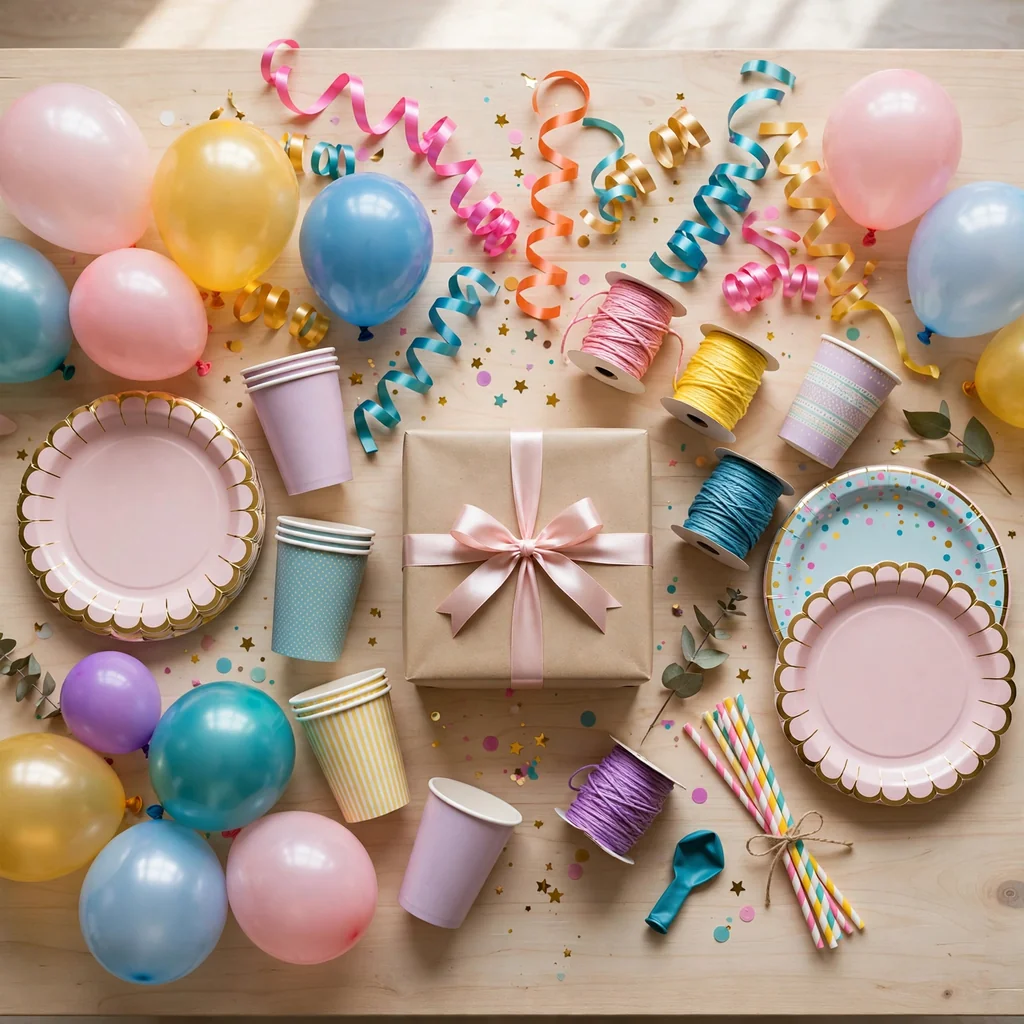 Set de bazar y regalo para fiesta