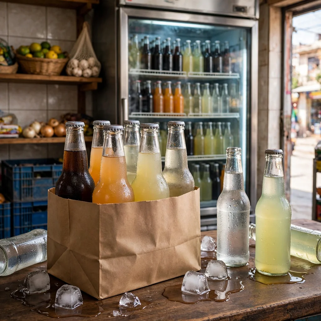 Pedido de bebidas heladas para casa