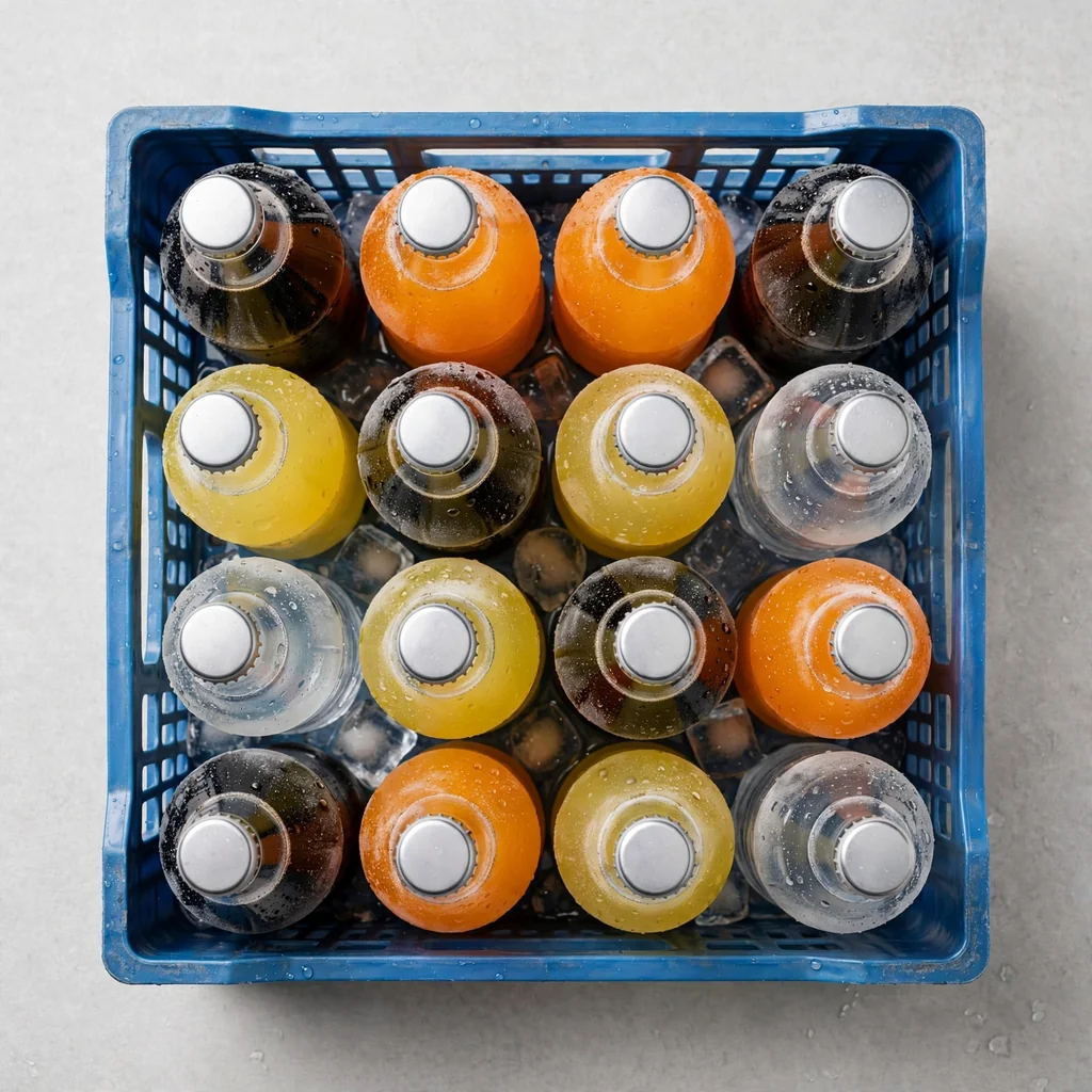 Caja de bebidas y gaseosas