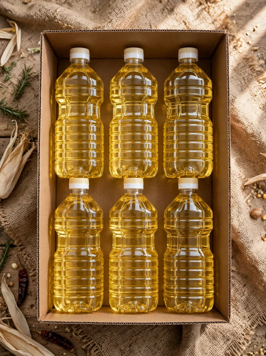 Caja de aceite vegetal al por mayor