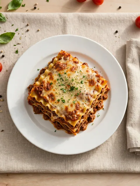 Lasagna de carne