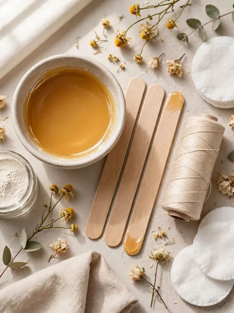 Depilación facial completa con hilo y cera