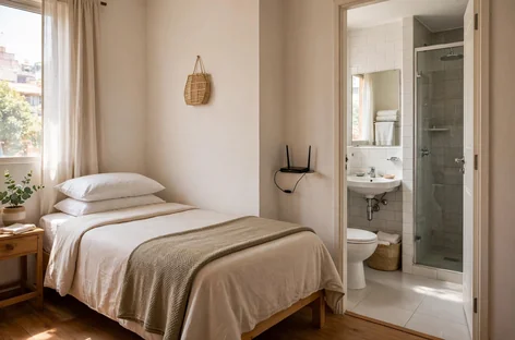Habitación con baño propio, cable y wifi