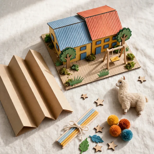 Combo Exposición Escolar (maqueta + tríptico + souvenirs)