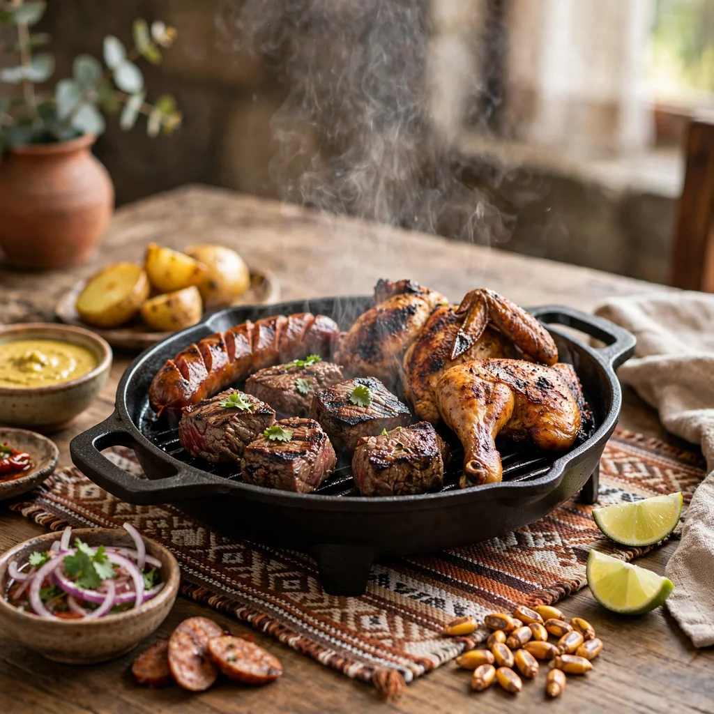 Parrilla personal (carne, pollo y chorizo)