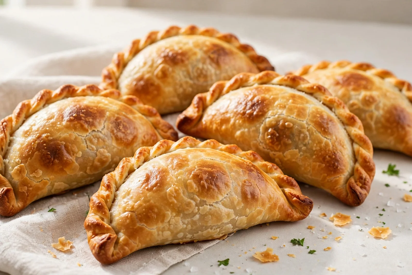 Empanadas de carne horneadas unidad recién hechas