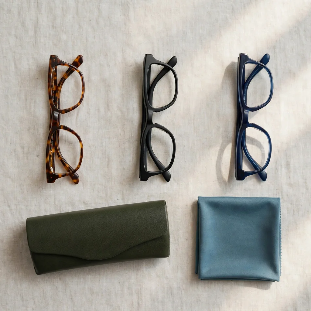 Lentes con montura de acetato italiano