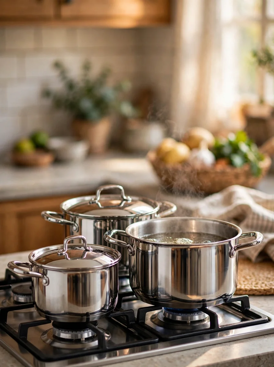 Juego de ollas para cocina
