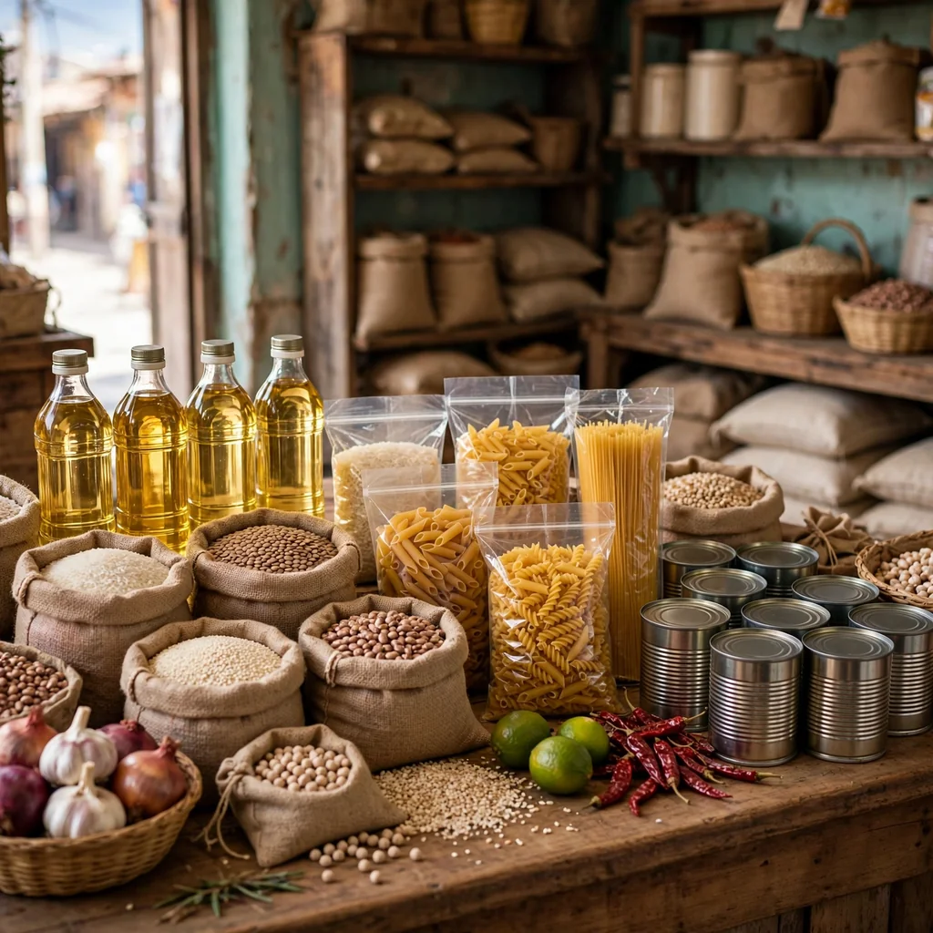 Compra de abarrotes surtidos