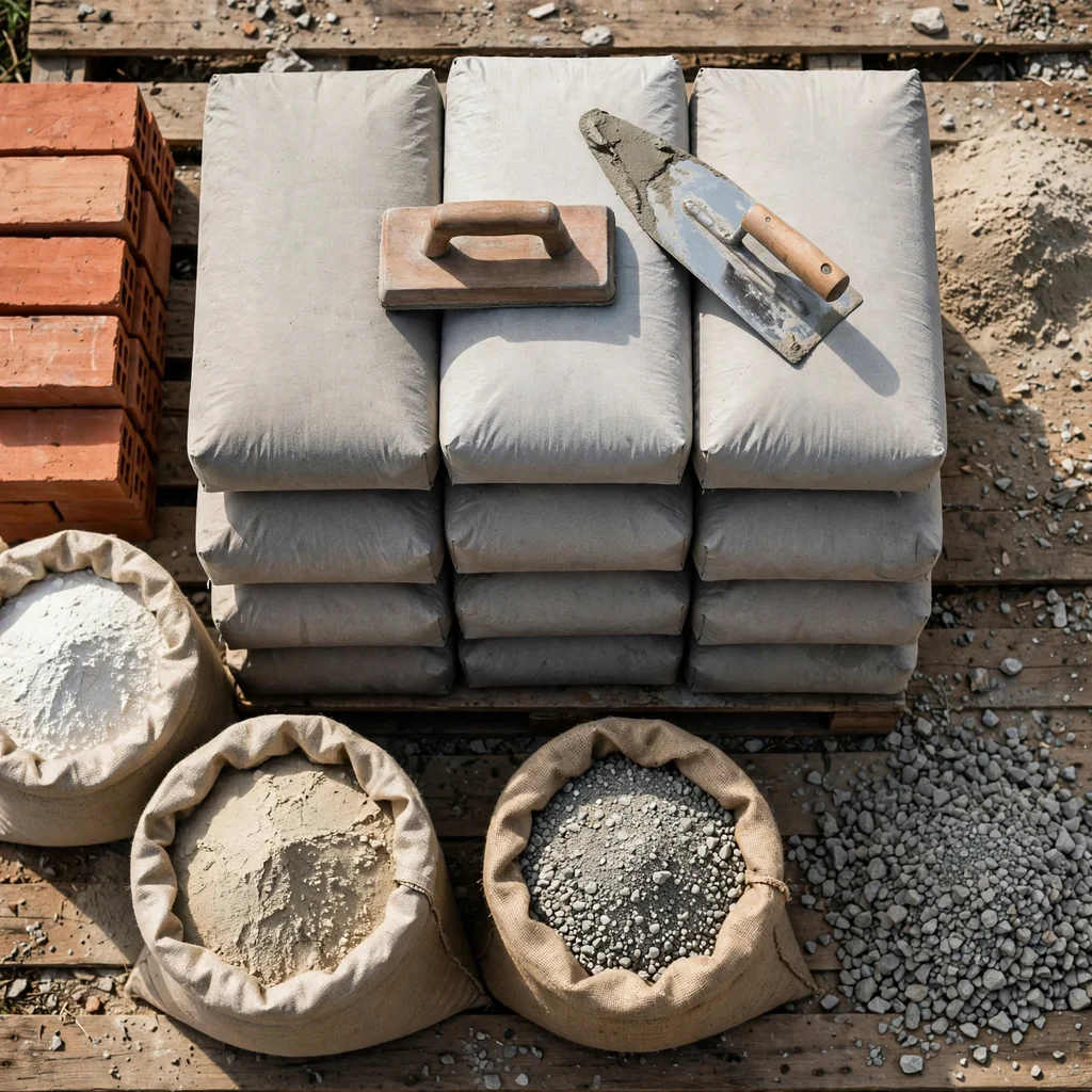 Cemento y materiales de albañilería