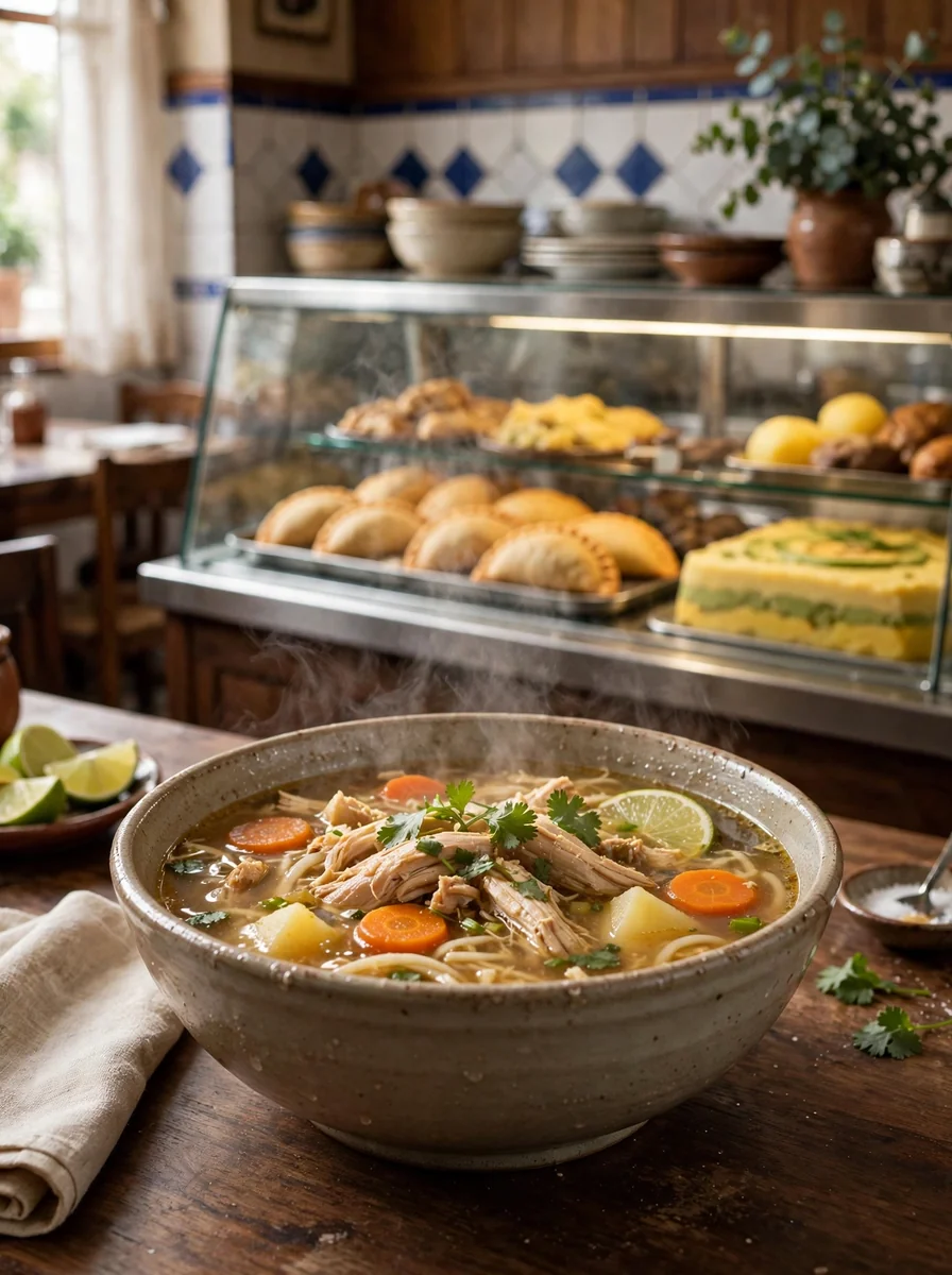 Sopa o caldo de casa