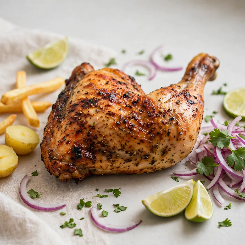 Cuarto de pollo a la brasa