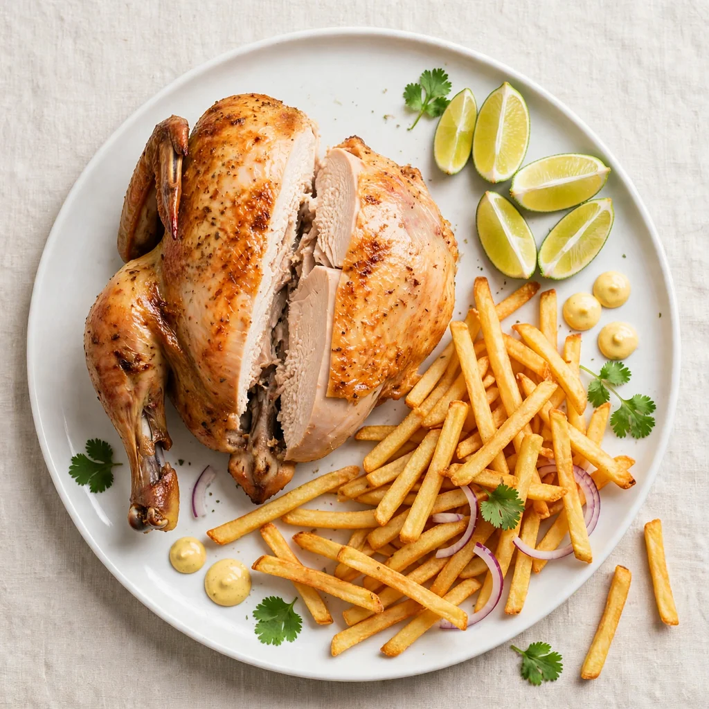 Medio pollo a la brasa