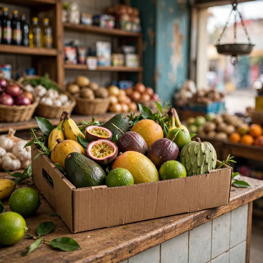 Caja de fruta de temporada