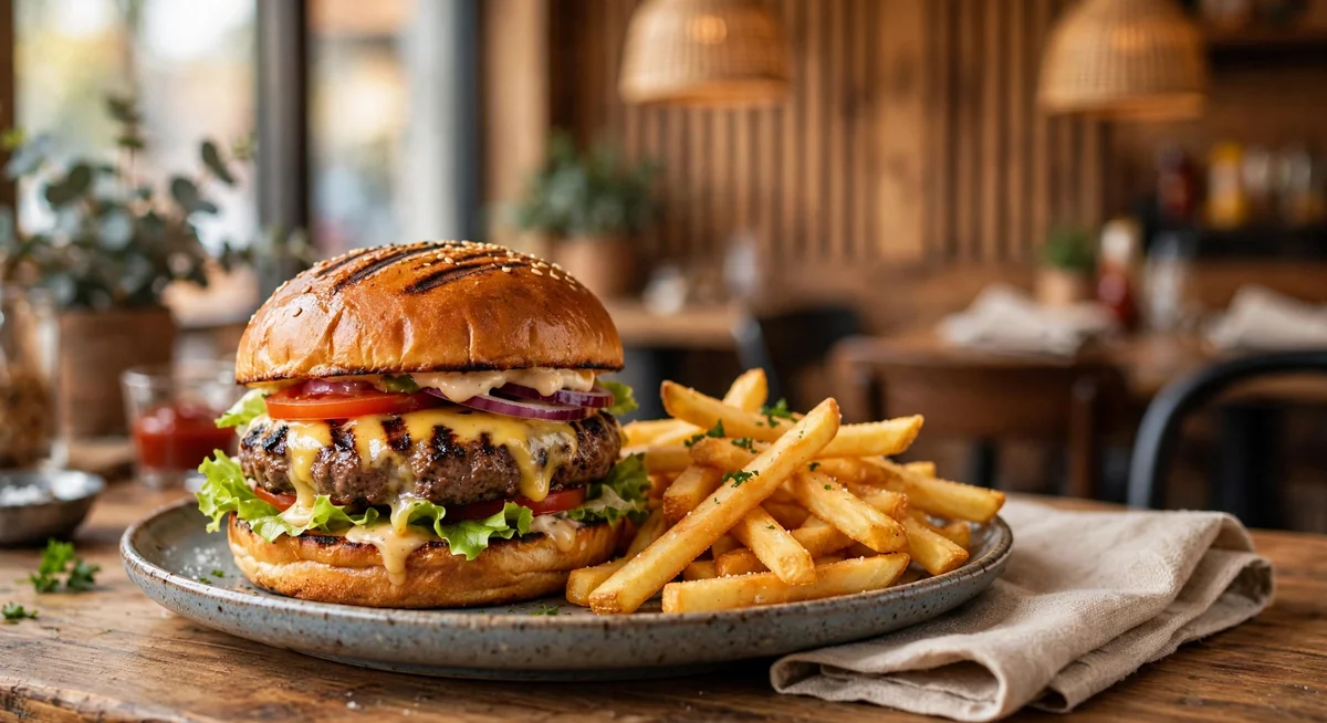 Hamburguesa a la parrilla