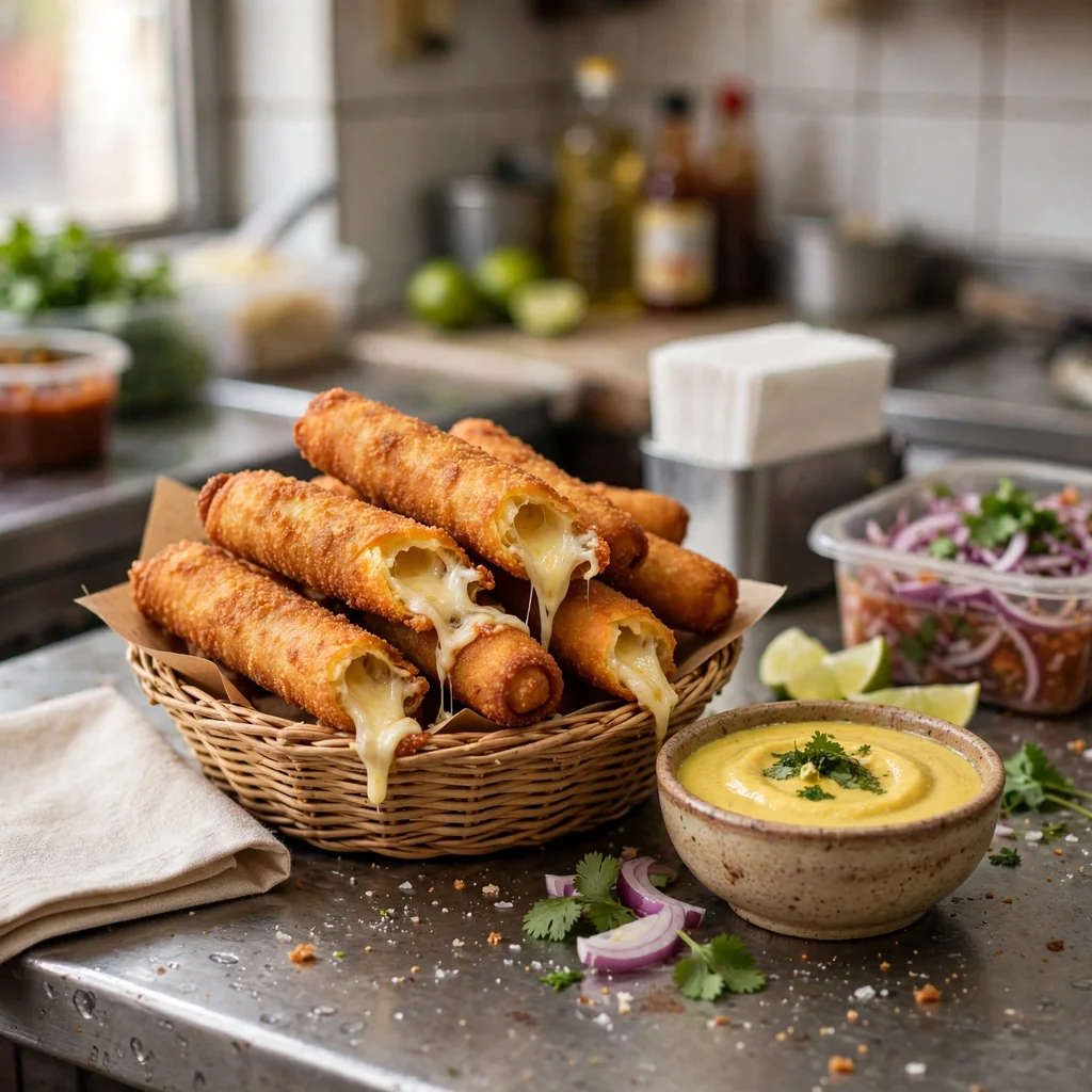 Tequeños fritos